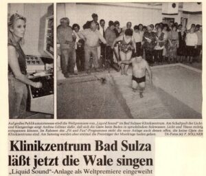 1993 Liquid Sound Premiere im Klinikzentrum Bad Sulza 2